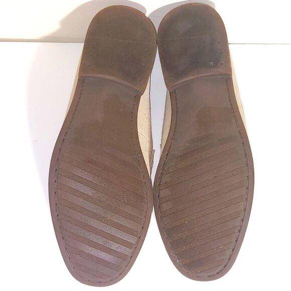 STACY ADAMS Men's Textured Leather Moc Toe Kelby Slip-on Loafers Beige Size 9M - Picture 13 of 14